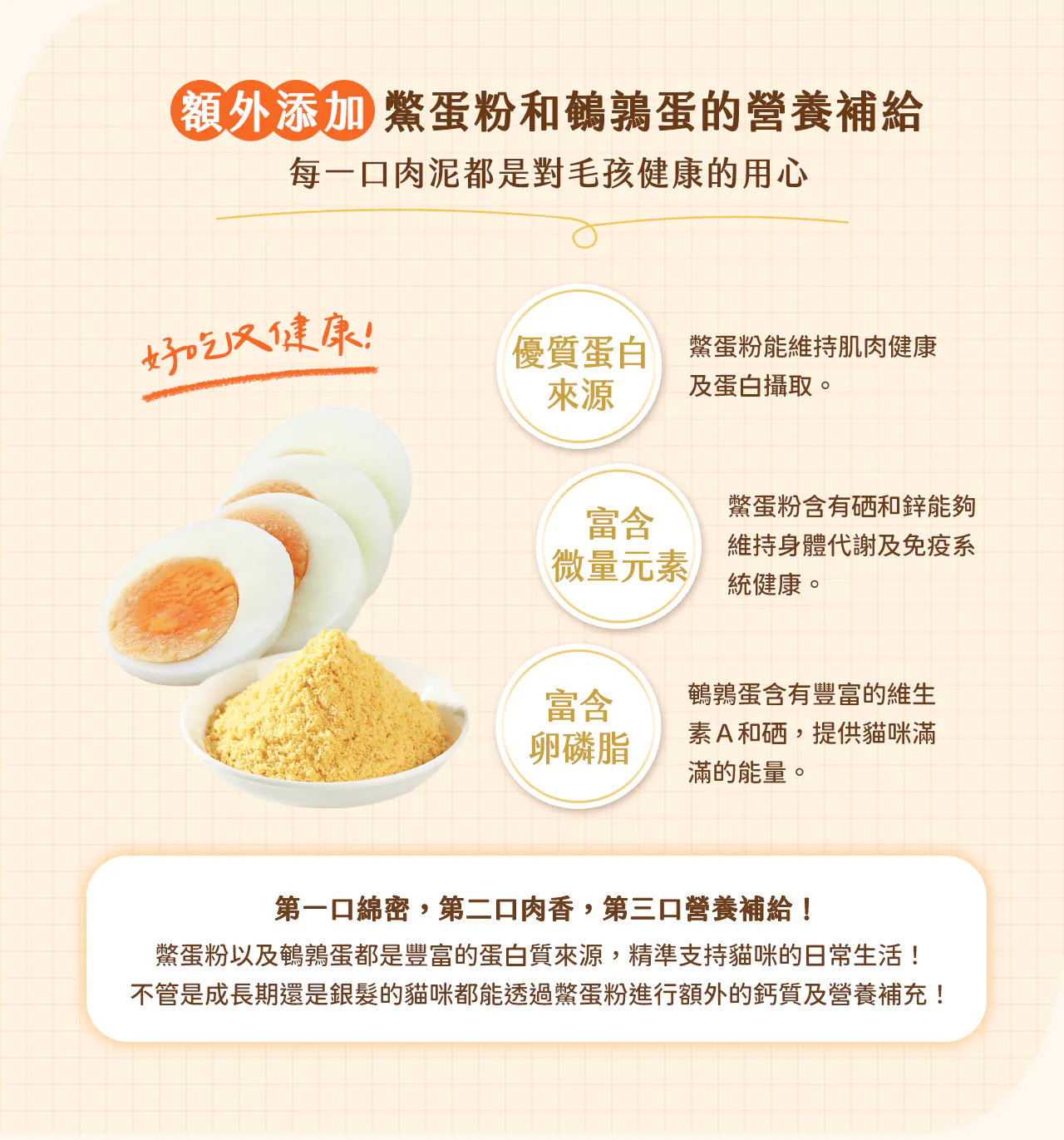添加鱉蛋粉打造健康貓咪毛髮