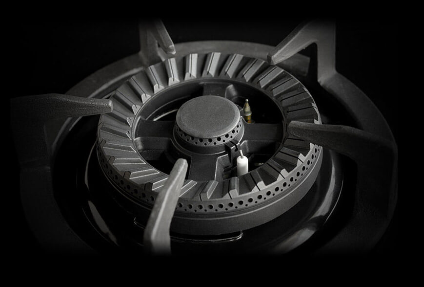 【已停產】German Pool 德國寶 GP12-2-TG-BG 75厘米 嵌入式雙頭煤氣煮食爐 (黑色)