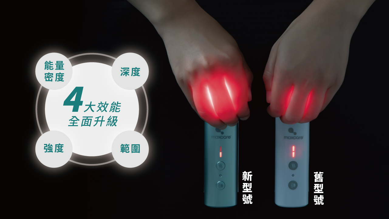 Maxcare 美天復康寶 (升級版) 紅光產品 紅光光療 紅光能量密度及照射範圍比第一代更強