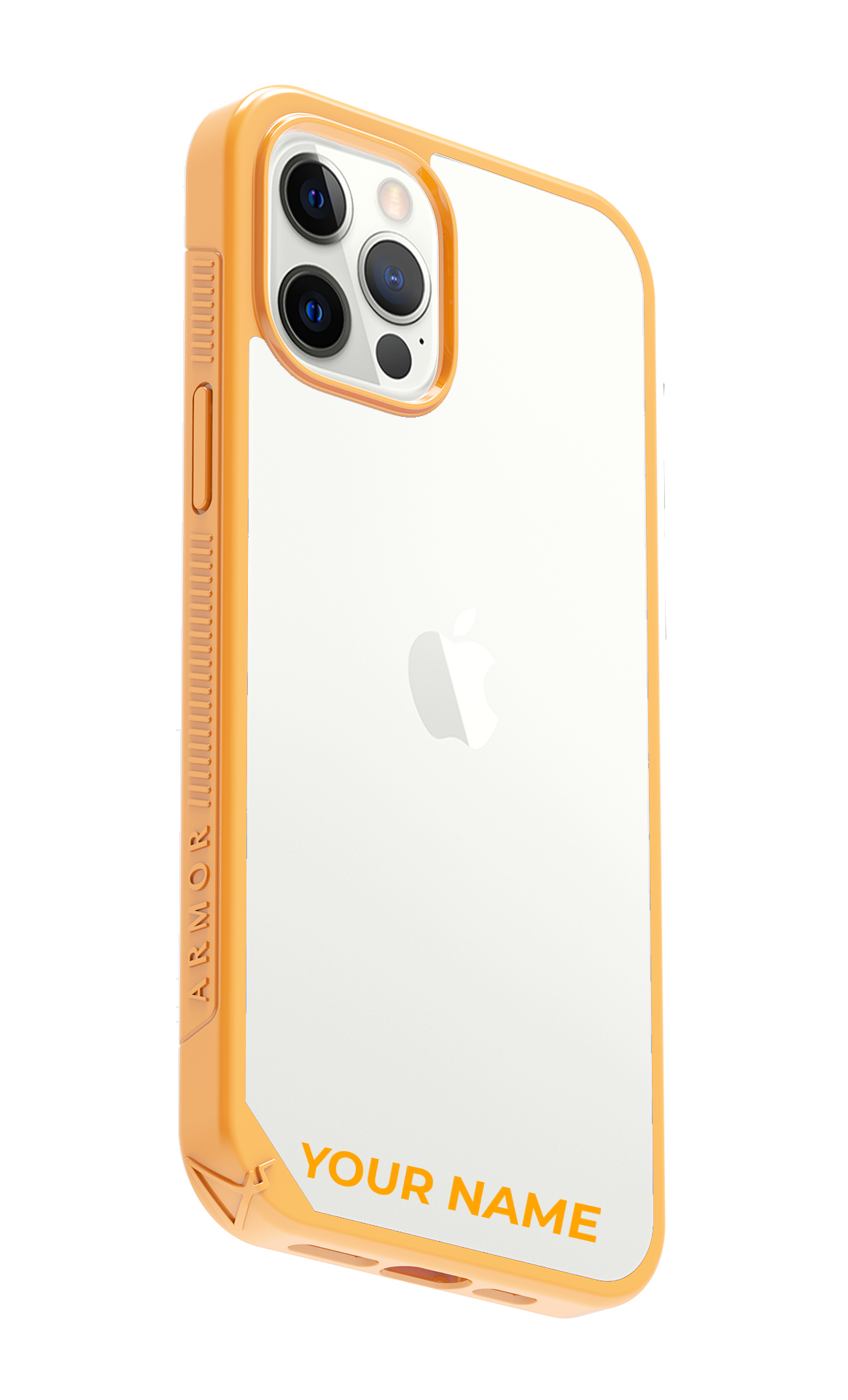 Signature Case for iPhone 12 Mini, Orange with Grey Tape Armor Formula
