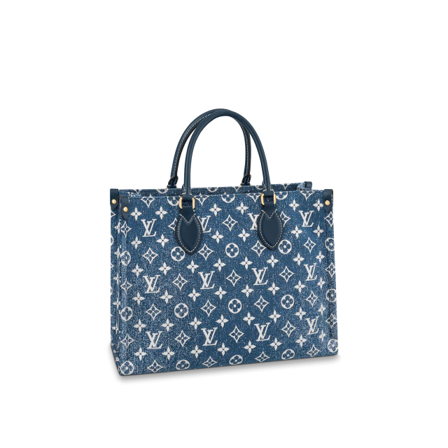 LV On The Go 牛仔布 ONTHEGO MM Tote Bag MLuxury