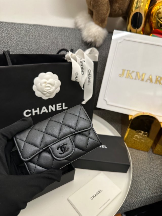 シャネル ミニウォレット カメリア ネイビー スタッド A82288 11262】 CHANEL シャネル 財布 コピー スモール