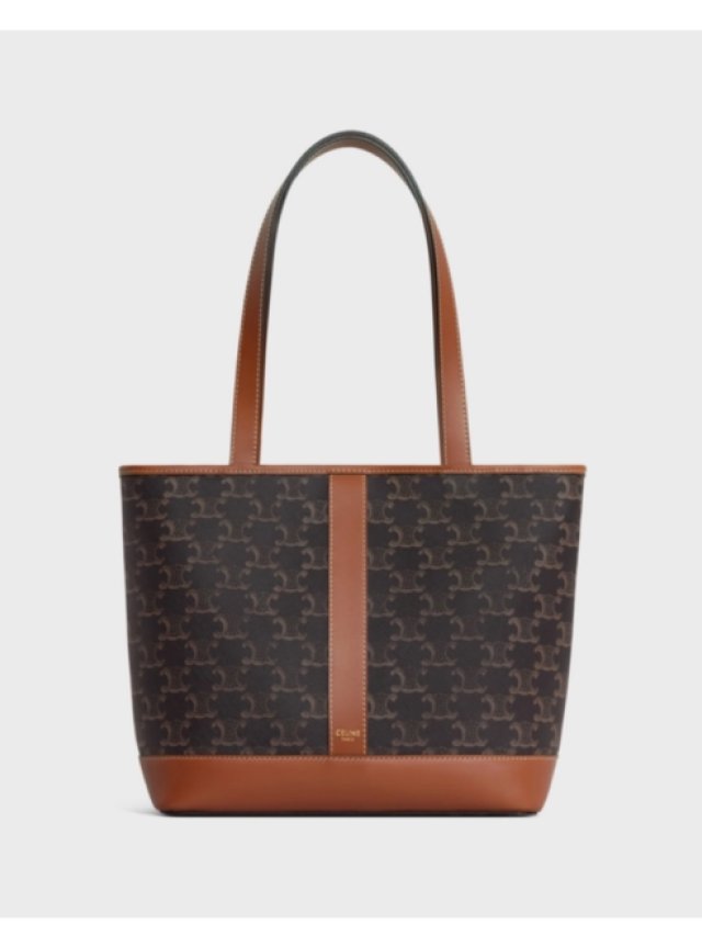 直営店買付☆☆【CELIEN】Small Cabas In Triomphe Canvas Small Vertical Cabas in Triomphe Canvas with Celine Print