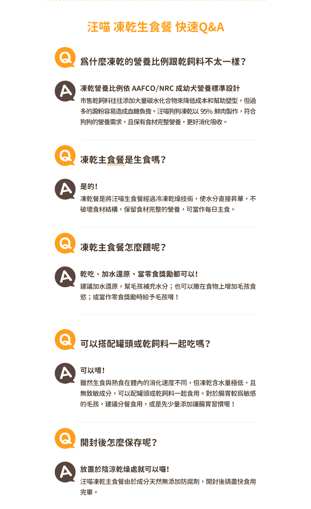 凍乾餐QA