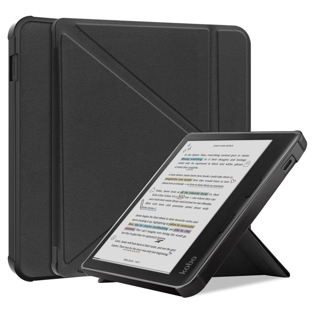 適用 Rakuten樂天 Kobo Libra Colour 保護套 (黑色)