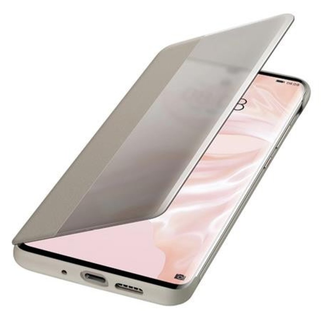HUAWEI P30 Pro Smart View Flip Case Khaki