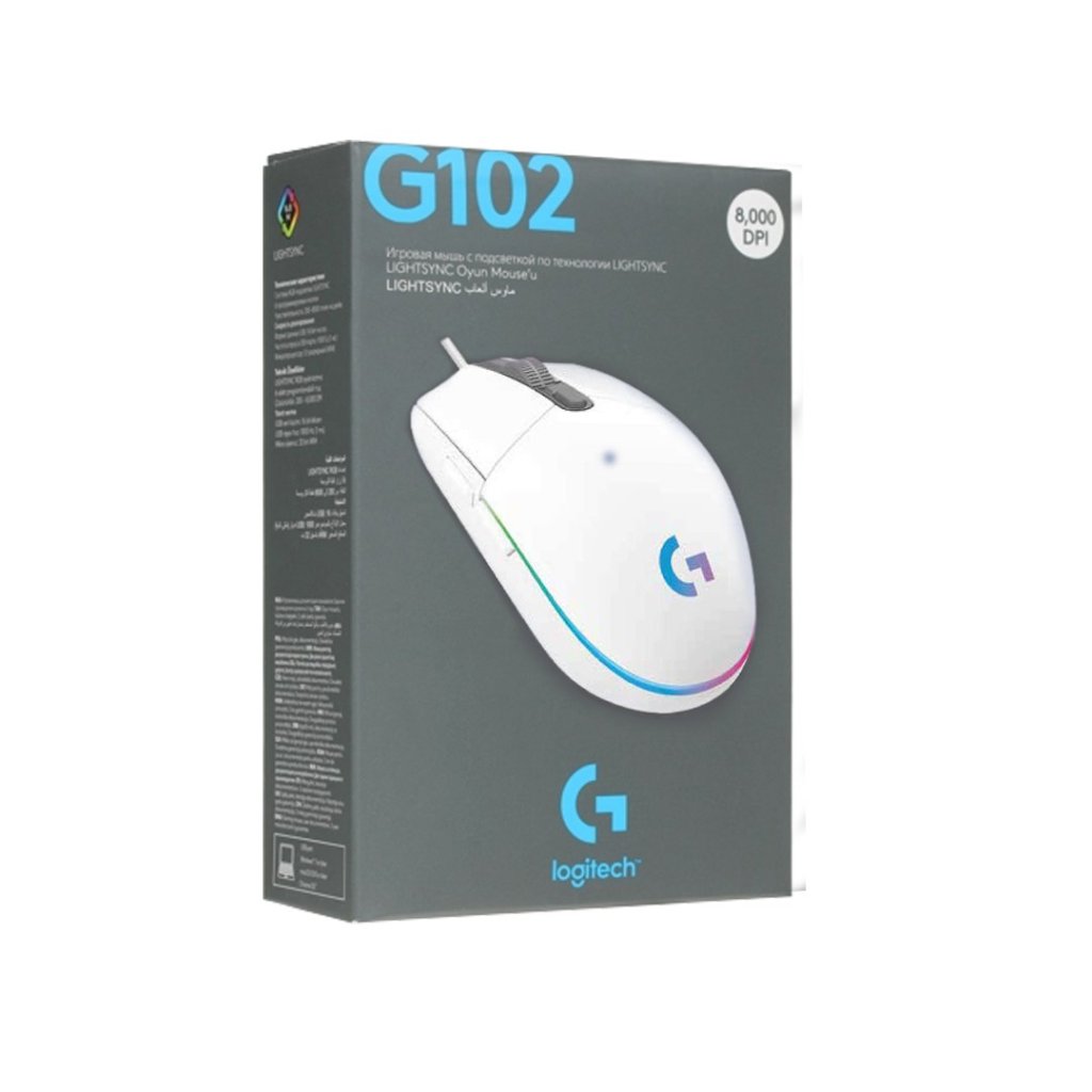 Logitech G102 二代 LIGHTSYNC 有線遊戲滑鼠 (4色)