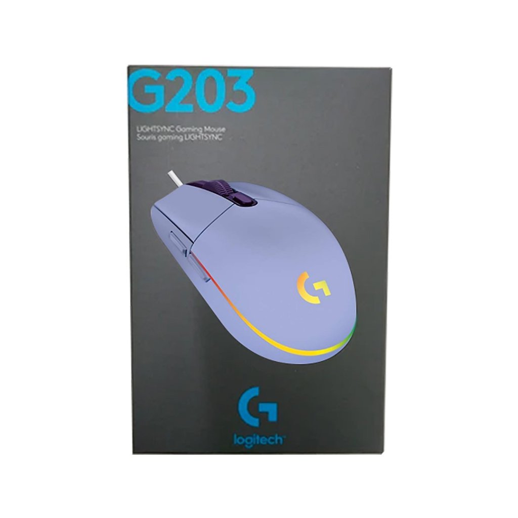 Logitech G203 LIGHTSYNC RGB 6 鍵遊戲滑鼠 (4 色)