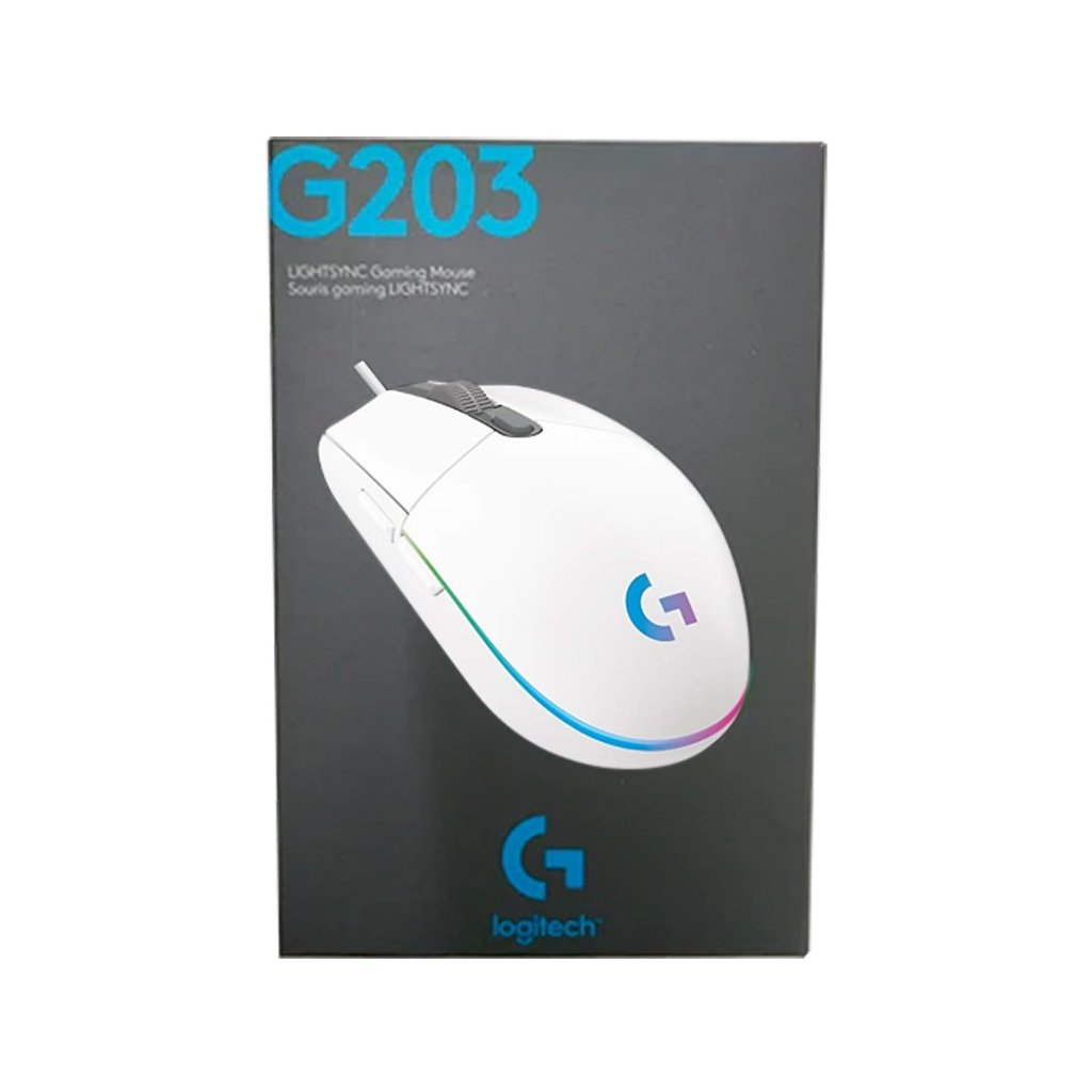 Logitech G203 LIGHTSYNC RGB 6 鍵遊戲滑鼠 (4 色)