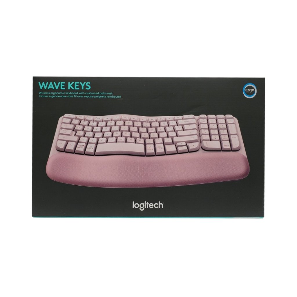 Logitech WAVE KEYS 人體工學鍵盤 (4 色)