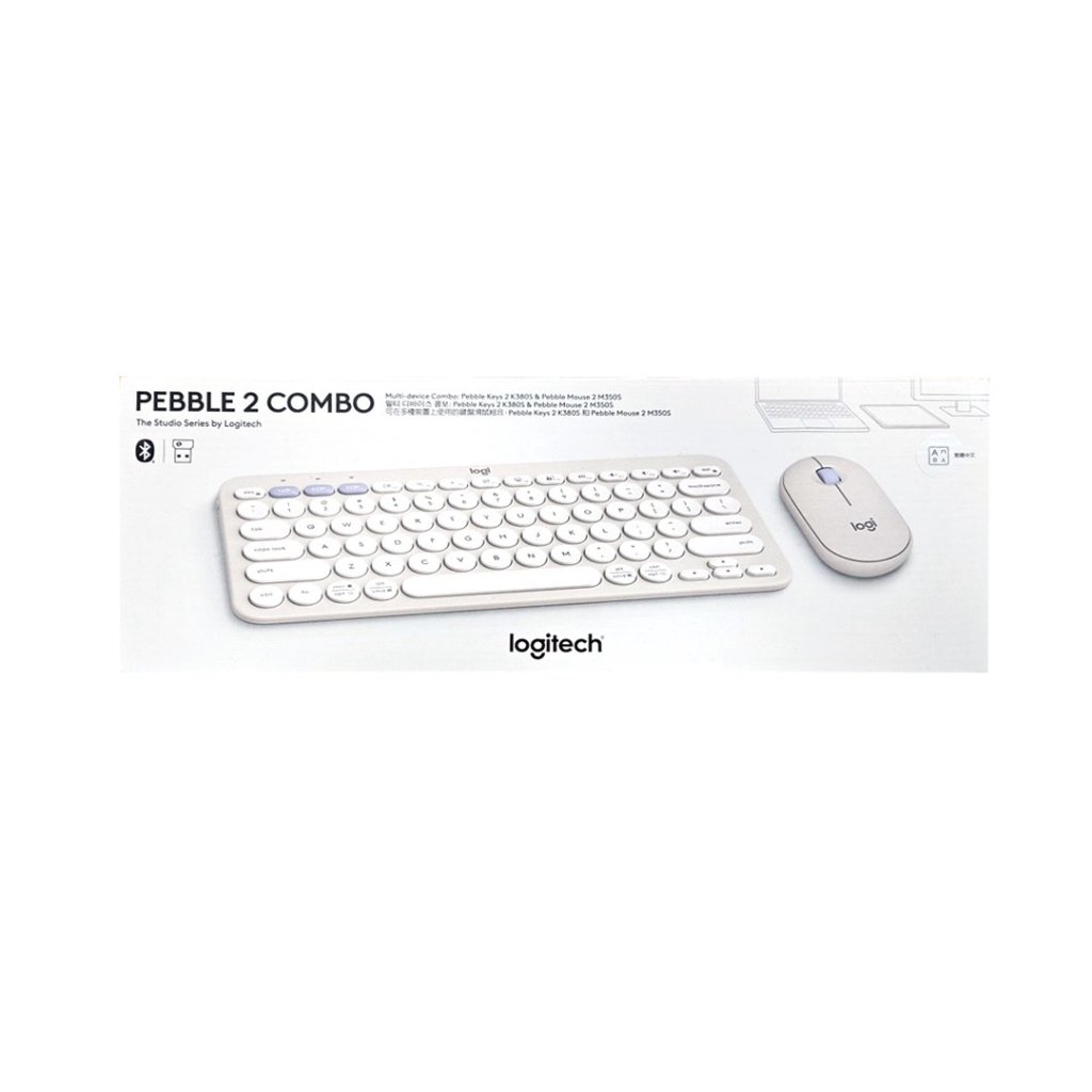 Logitech Pebble 2 Combo 無線纖薄鍵鼠套裝   (美式英文) (5 色)