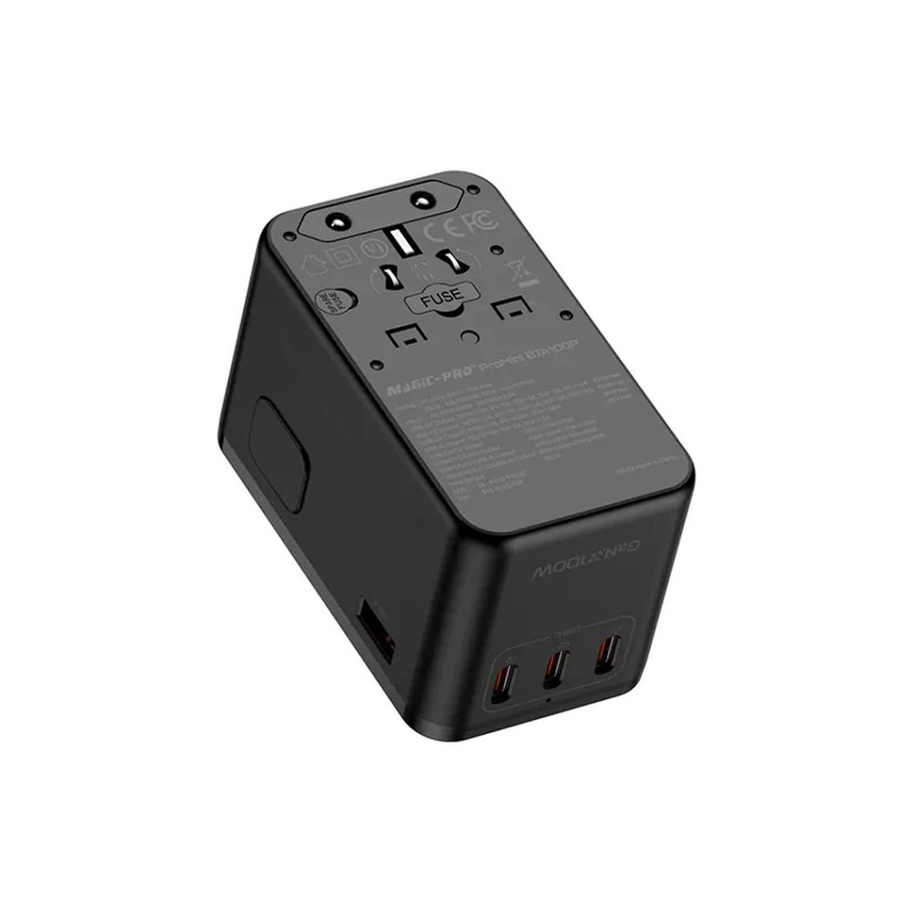 Magic-Pro ProMini BTA100P UI顯示PD3.0 GaN 100W旅行插座