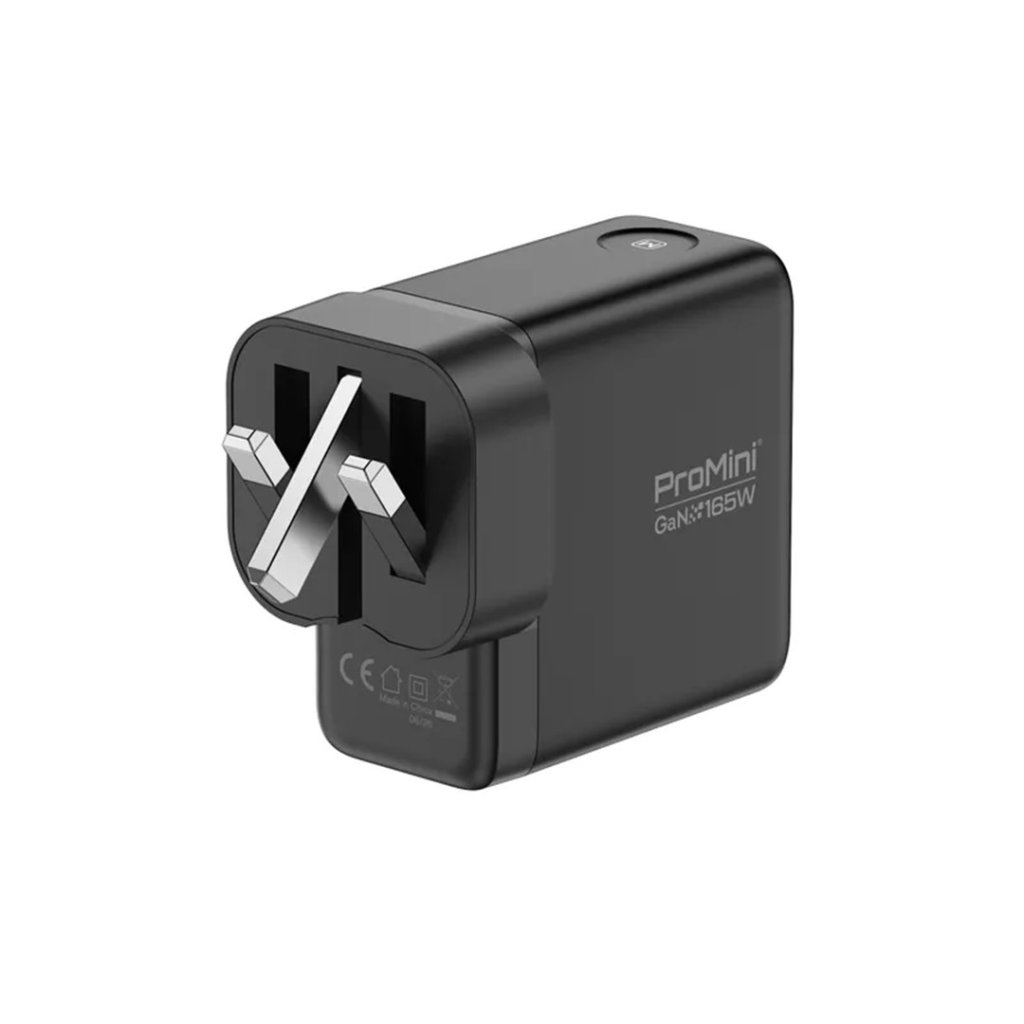 Magic-Pro ProMini GF165P Ultra UI顯示PD3.1 GaN 165W摺疊三腳快速充電器