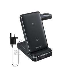Magic-Pro ProMini W3FD 3 in 1 Dual Mode Wireless Charger with power adaptor