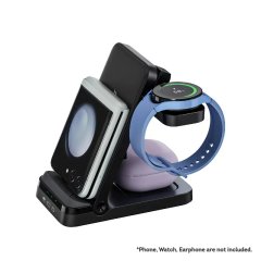 Magic-Pro ProMini W3FD 3 in 1 Dual Mode Wireless Charger with power adaptor