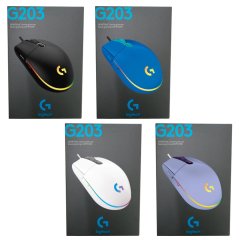 Logitech G203 LIGHTSYNC RGB 6 鍵遊戲滑鼠 (4 色)