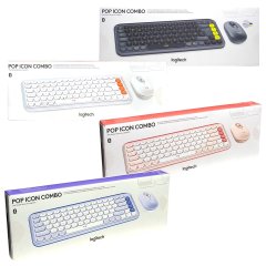 Logitech POP Icon Keyboard Mouse Combo 鍵盤滑鼠套裝 (4 色)