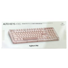 Logitech ALTO KEYS K98S AI 客制化無線機械式鍵盤 玫瑰粉
