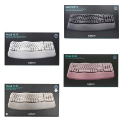 Logitech WAVE KEYS 人體工學鍵盤 (4 色)
