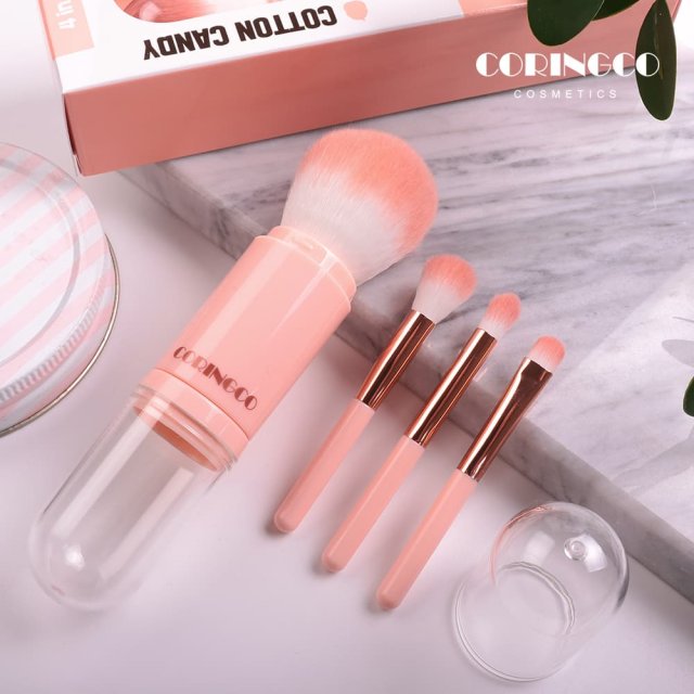 CORINGCO Cotton Candy Capsule Makeup Brush Set PoPoB