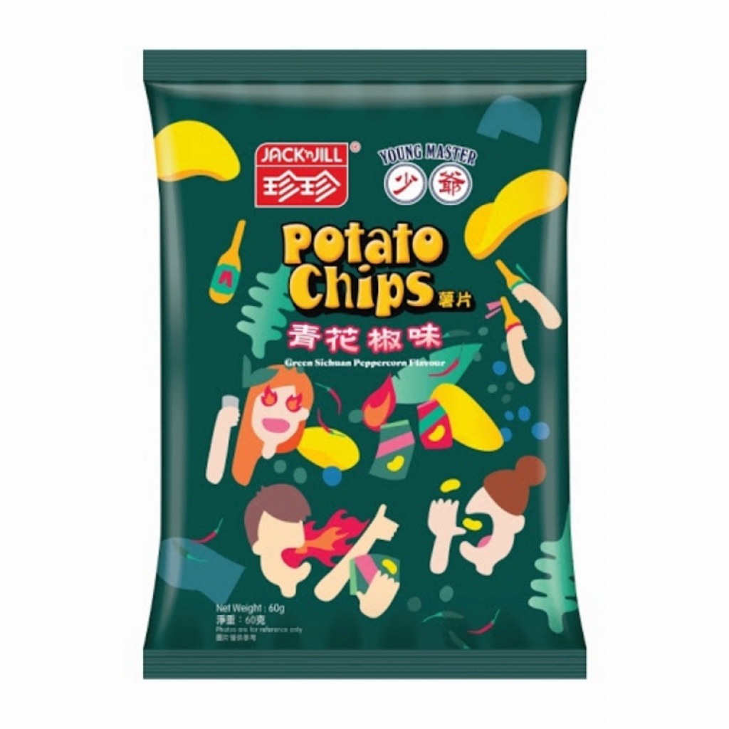 珍珍少爺青花椒味薯片60g 有樂辦館happymallhk